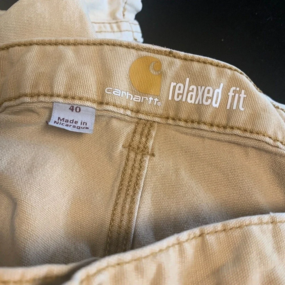 Carhartt Relaxed‎ Fit Workwear Utility Canvas Shorts Mens 40 Classic Carpenter